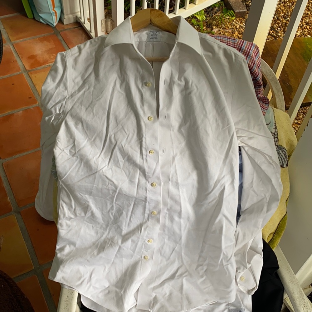 White regent Brooks Brothers Oxford